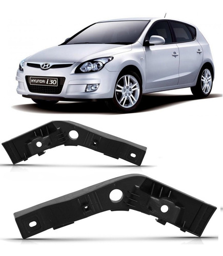 Par Suporte Guia Parachoque Dianteiro Hyundai I30 2009 2010 2011 2012