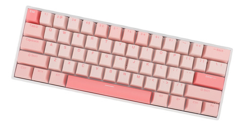 Teclado Mecánico Rgb De 61 Teclas Azul Usb C Con Cable Para