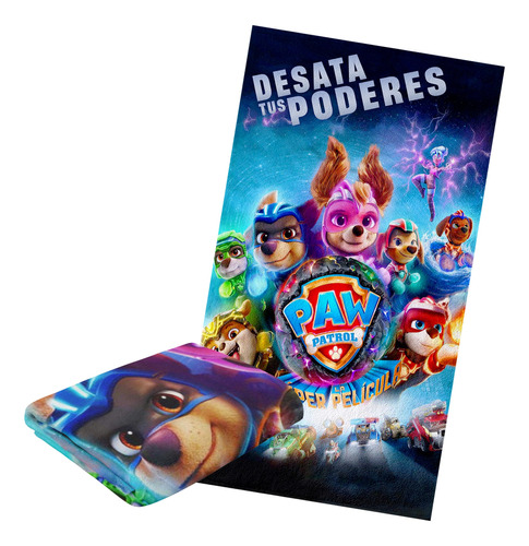 Toalla D Baño Infantil Microfibra Poliester Paw Patrol Super