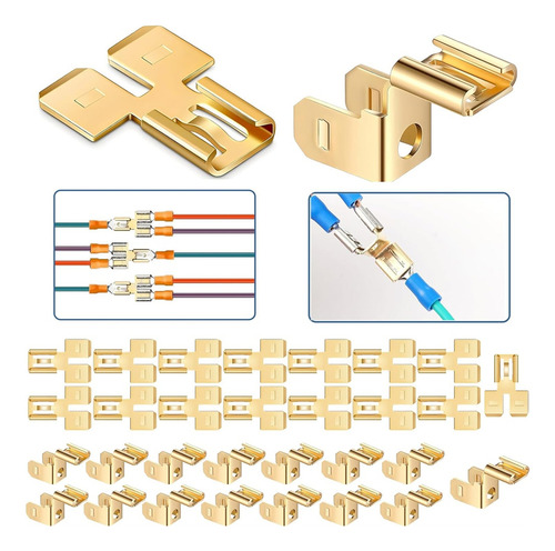 Piggyback Spade Connectors Quick Disconnect Electrical 30pcs
