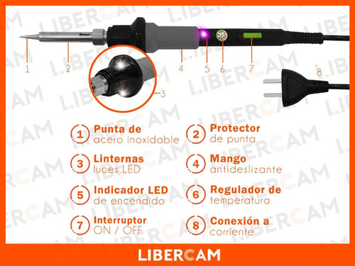 Imagen 5 de 10 de Soldador Lápiz 400w Electrónica Cautín Profesional Soporte