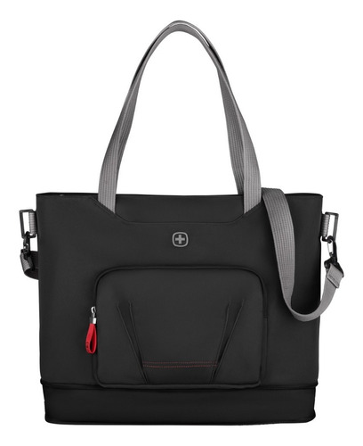 Wenger Motion Deluxe Tote, Para Laptop , Negra Color Negro Color de la correa de hombro Negro Diseño de la tela Nylon