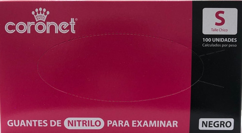 Guantes De Nitrilo Coronet Ch-med-gde X 100 Un.