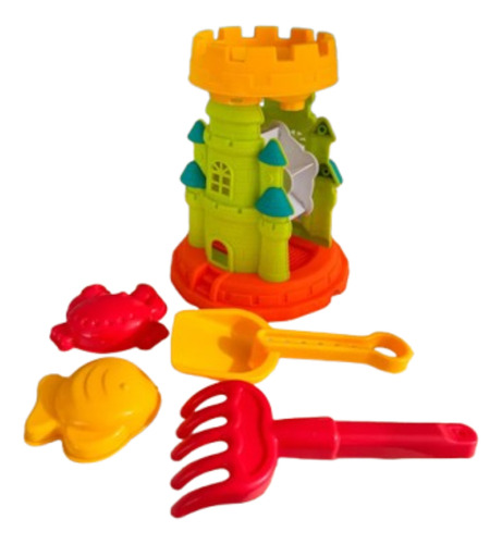 Set De Juguetes Para Playa Niños Verano Cubeta Pala Moldes