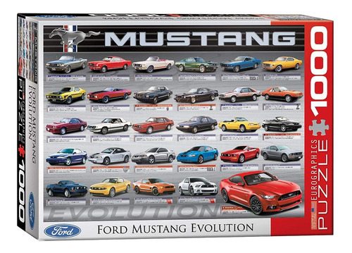 Eurographics Ford Mustang Evolution 50th Anniversary Puzzle 