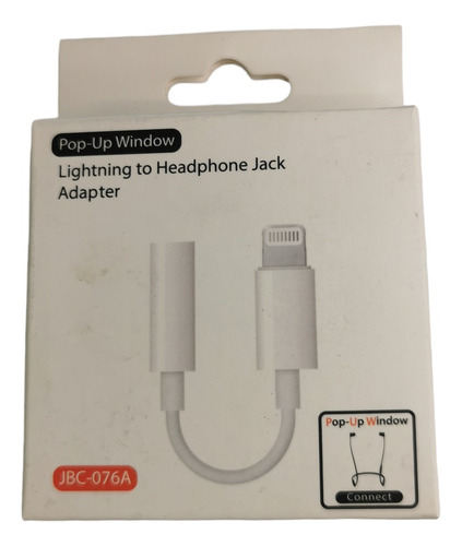 Adaptador De iPhone A Entrada 3.5mm Para Audifonos Jbc-076a