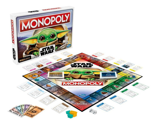 Imagen 7 de 7 de Juego De Mesa Monopoly Star Wars Mandalorian The Child