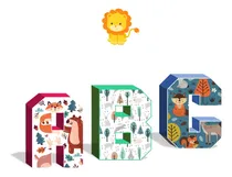 Comprar Kit Imprimible Letras Y Números 3d - Editables Animales