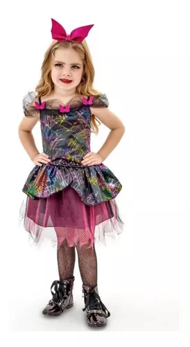 Fantasia de Bruxa Halloween Infantil