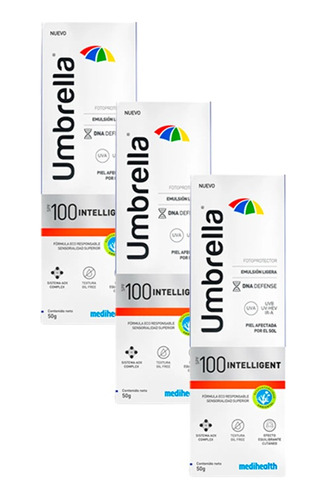 Umbrella Intelligent Spf100 - 3 Unidade - g a $7078