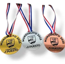 Comprar 50 Medallas Acrílico Grabado De Futbol Torneo Premiación 5cm Personalizado