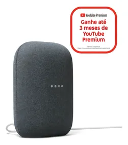 Google Nest Audio con asistente virtual Google Assistant charcoal 110/220V
