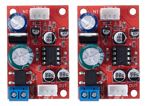 2 Placas Amplificadoras Fonográficas Magnéticas Ne5532 Para