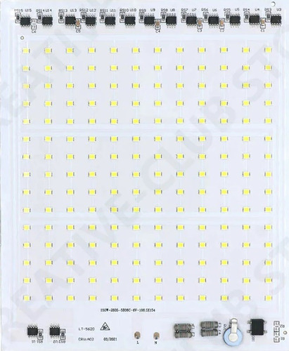 Placa De Luz Led Smd2835 Driver Ic Inteligente, 150watts