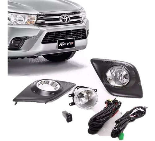 Kit Faros Niebla Auxiliares Toyota Hilux 2016 2017 2018 F1