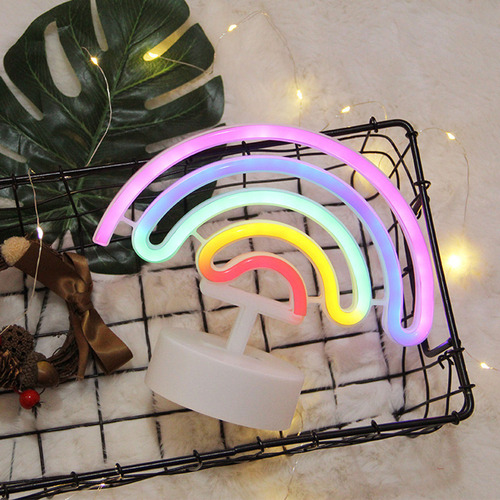Lámpara Led De Neón Con Forma De Corazón Para Niña, Lámpara