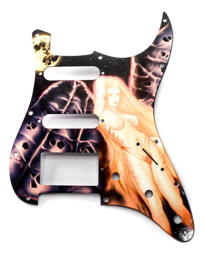 Escudo Para Guitarra Am Strat Hss Galaxy Girl Spirit 110-gg