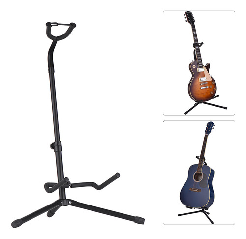 Suporte De Chão De Guitarra De Metal Para Instrumentos Elétr