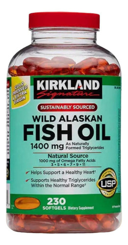 Kirkland Alaskan Fish Oil , 230 Cápsulas Blandas