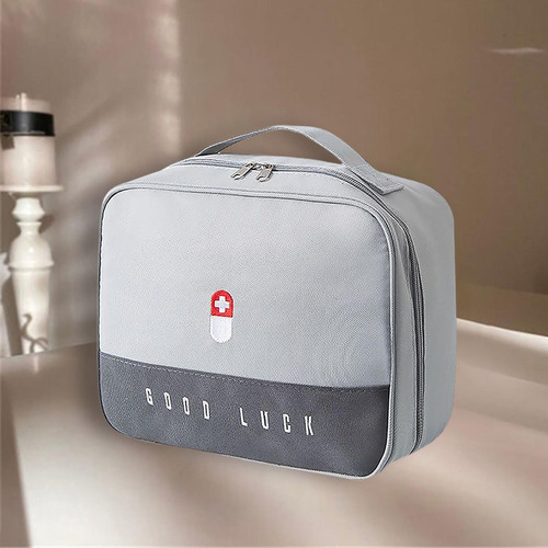 De 2 Bolsa De Primeros Auxilios, Bolsa De Medicina Gris L