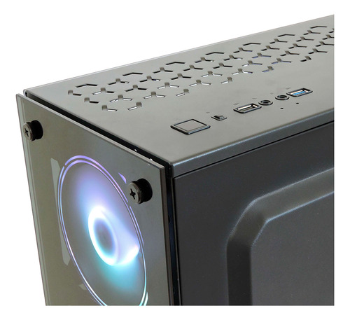 Gabinete Gamer Pcfort Endless Rgb Com 3 Fans Rgb Ac-4340-7
