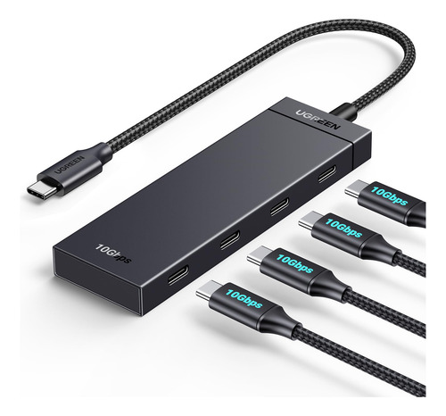 Adaptador Usb C Hub Ugreen 4 Em 1 Com 4 Usb-c 3.2 10gbps Par