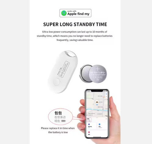 Llavero Rastreador Gps Para Iphone Blanco