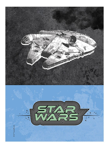 Caderno Star Wars 10 Matérias Univ. Espiral Jandaia Capa 4