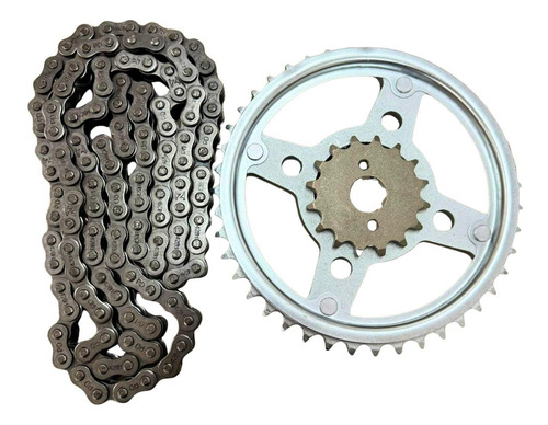 Kit Relação Yamaha Ybr 125 / Factor 125 Aço1045 Promoção