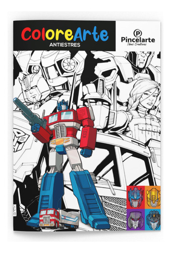Transformers: Libro Para Colorear Optimus Prime Autobots