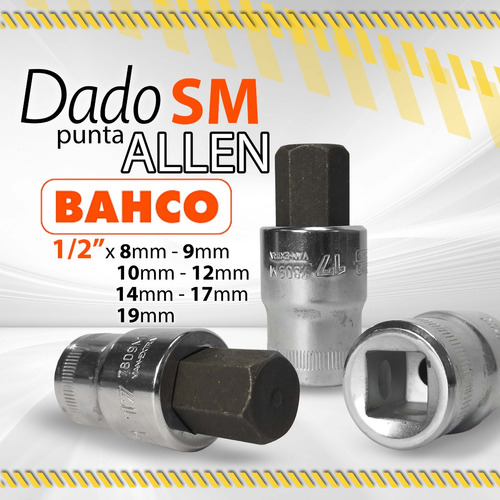 Dado Bahco Sm Punta Allen 1/2  X 8mm Hasta 19mm