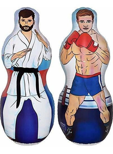 Impirilux Inflatable Two Sided Karate And Bo Punching Bag | 