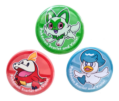 Pins Pokemon Starter Paldea Perfil Fuecoco Sprigatito Quaxly