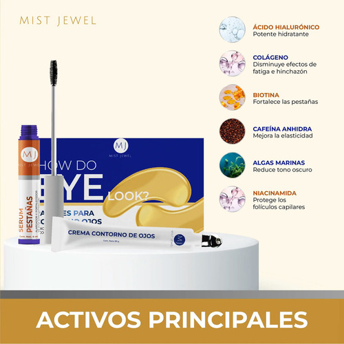 Kit Belleza En Tu Mirada | Contorno Ojos Pestañas Y Ojeras