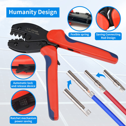 Crimping Pliers For Awg22-16 Terminals Wire Terminal Tools