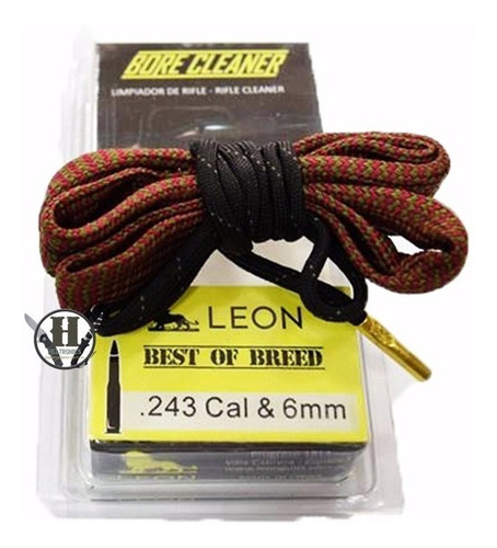 Boresnake Leon Guns .243 - 6mm Bore Cleaner Soga Baqueta