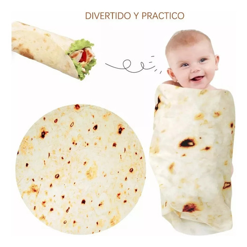 Frazada Colcha Manta Cobija Burrito Taco Tortilla De Harina