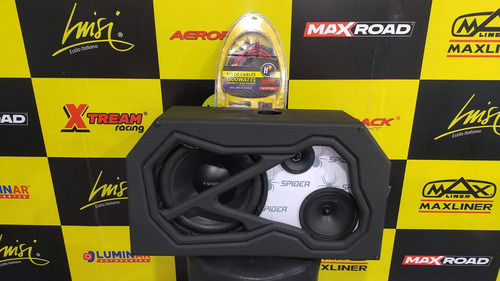 Caja Para Trinomio De Audio Con Kit De Instalación Hf 1500w