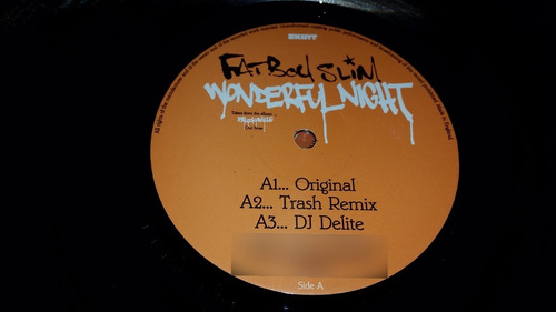 Fatboy Slim Wonderful Night Vinilo Maxi Uk Promo 2004