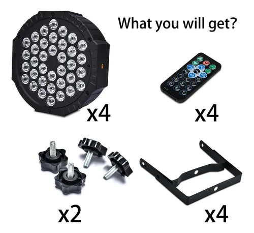 Luces Led Rgb Para Fiestas, Activadas Por Sonido