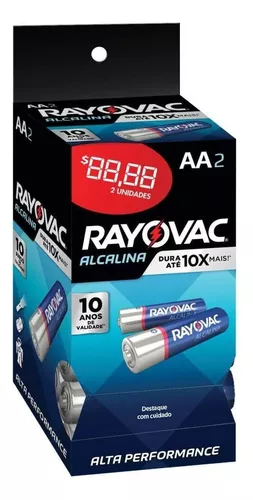 Pilhas AA Alcalina Rayovac 4 + 2 Pilhas Grátis 1 Cart C/ 6 - You Shoponline