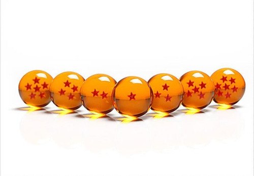 Box Com 7 Esferas Do Dragão 3,5 Cm Dragon Ball Z Decorativo
