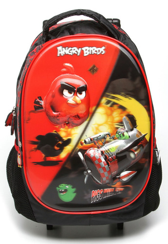 Mochilete Escolar 5d Masculina Angry Birds Poliester - Abc80