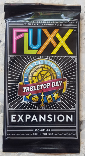 Fluxx International Tabletop Day Expansion Nuevo !!!