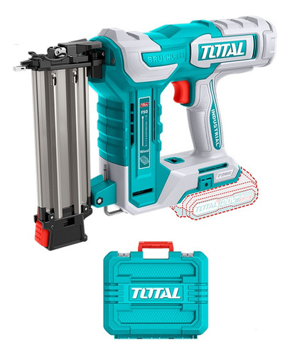 Clavadora 20v Brushless + 1000 Clavos + 2 Accesorios Total