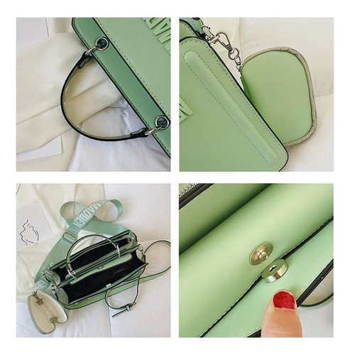 Moda Color Sólido Tote Bag Una Bolsa De Hombro