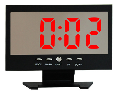 Reloj Despertador Digital Espejo Led Usb Alarma 12036
