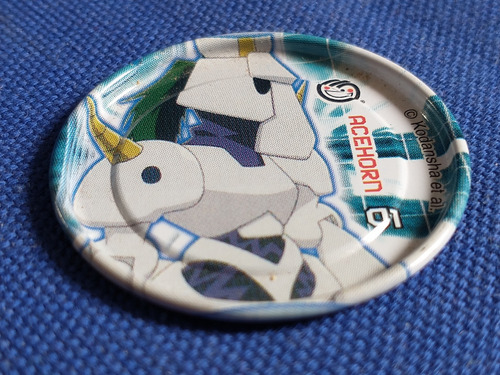 Tazos Metalix Acehorn/unicornio#01 Medabots Sabritas '03 (Usado)