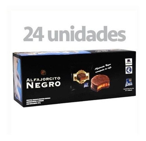 Imagen 2 de 3 de Alfajorcito Negro Caja X24 Unid. Punta Ballena Envio Gratis