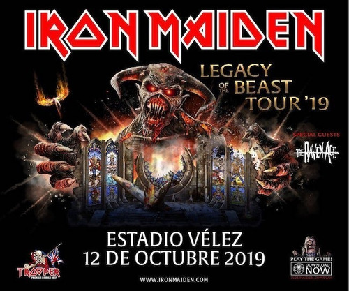 Entrada Iron Maiden Campo + Remera De Regalo! 